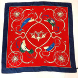 CELINE scarf silk Red Red Women Used - JP-BRANDS.com