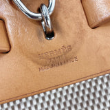 HERMES Handbag Herbag MM Tower ash/leather beige □GCarved seal Women Used