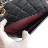 CHANEL Shoulder Bag Matelasse Antique Hardware ChainShoulder lambskin black Gold Hardware Women Used - JP-BRANDS.com