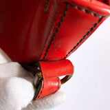 LOUIS VUITTON Shoulder Bag M44107 Petit Noe drawtring Epi Leather Red Castilian red Women Used