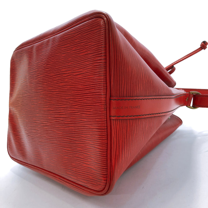 Louis Vuitton Black/Castilian Red Epi Leather Large Noe Bag