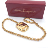 Salvatore Ferragamo key ring Bag charm metal gold Women Used