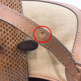 TOD’S Handbag leather/PVC Brown beige Women Used