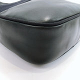 Salvatore Ferragamo Shoulder Bag Vala leather Navy Women Used