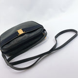 Salvatore Ferragamo Shoulder Bag Vala leather Navy Women Used