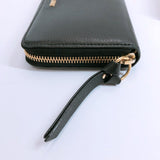 JIMMY CHOO purse Round zip leather black gold Women Used - JP-BRANDS.com