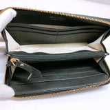 JIMMY CHOO purse Round zip leather black gold Women Used - JP-BRANDS.com
