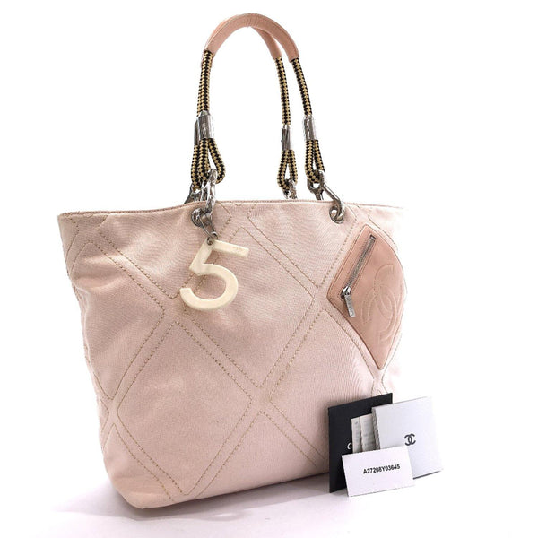 CHANEL Tote Bag canvas pink Women Used –