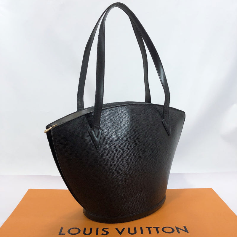 LOUIS VUITTON Neverfull Epi Leather Tote Shoulder Bag Black