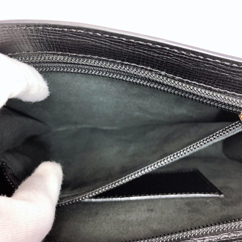 LOEWE Clutch bag anagram leather black unisex Used - JP-BRANDS.com