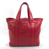 MARC JACOBS Tote Bag leather Red unisex Used