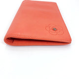 CHANEL purse Camelia leather Orange Women Used - JP-BRANDS.com