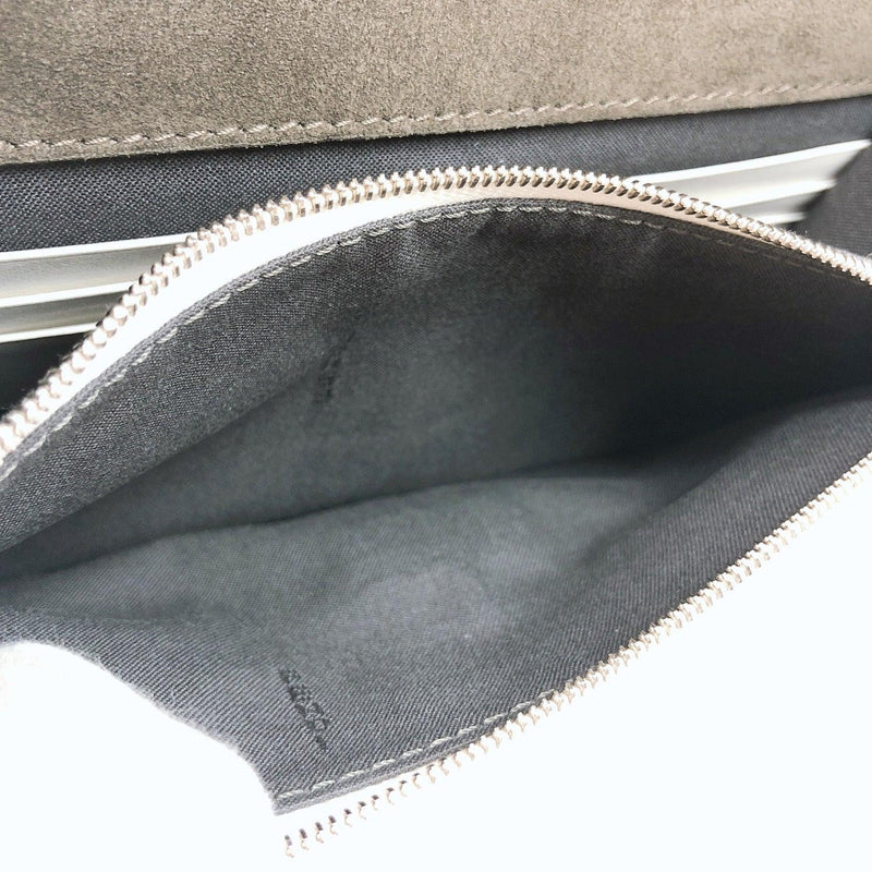 Fendi White Leather Wallet On Chain Clutch Bag 8BS006 - Yoogi's Closet