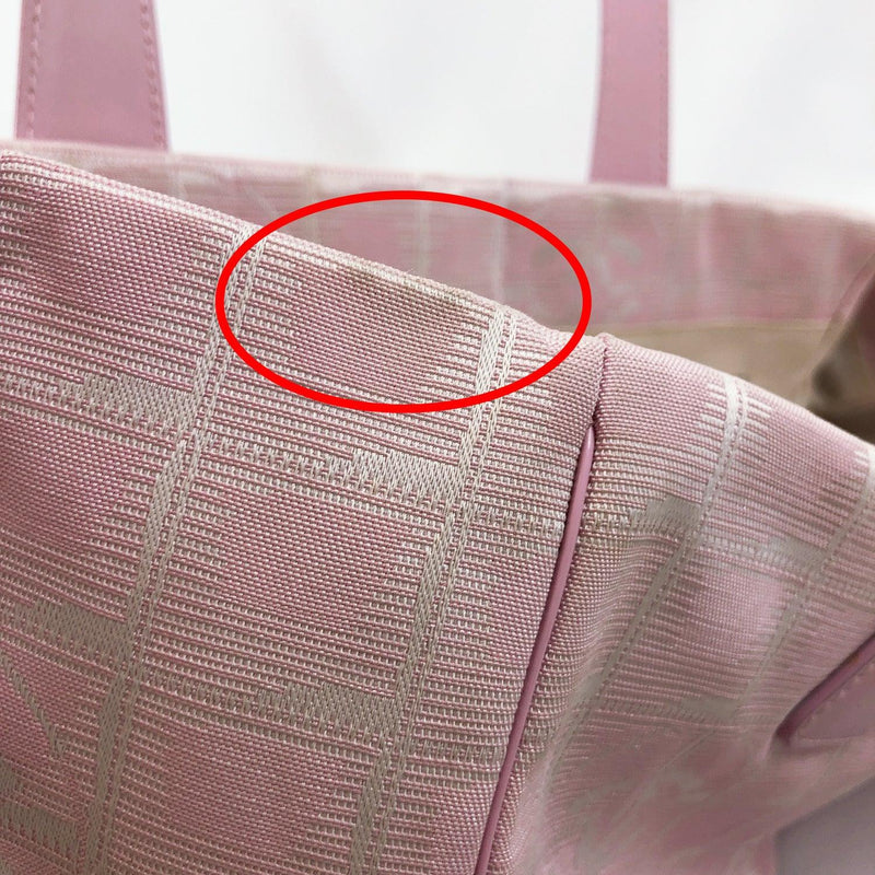 CHANEL Tote Bag New Travel Line MM Nylon pink Women Used - JP-BRANDS.com