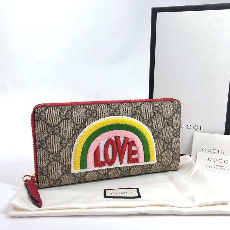 GUCCI purse 476413 Rainbow LOVE Boutique line GG Supreme Canvas/embroidery New - JP-BRANDS.com
