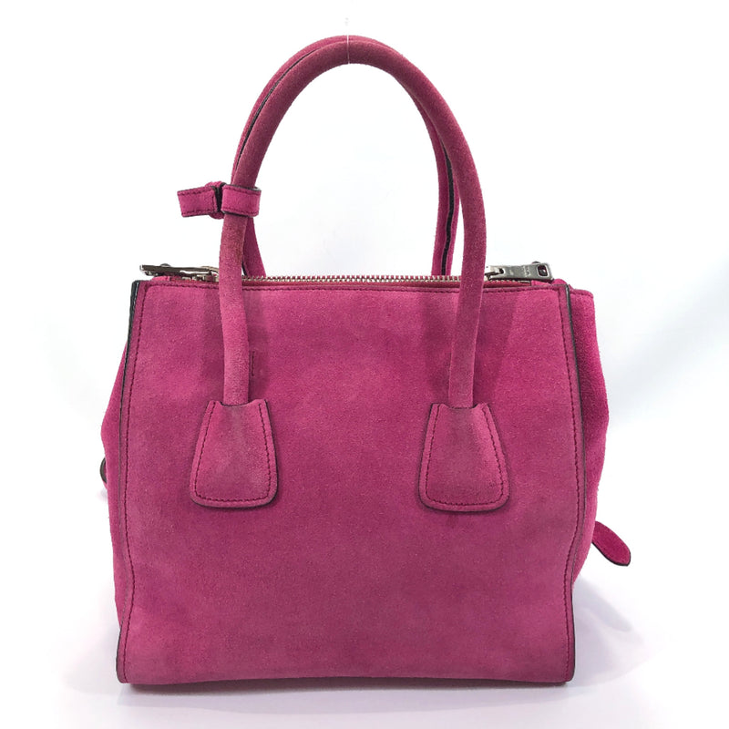 PRADA Handbag BN2625 2way Suede pink Women Used