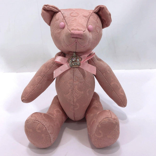CELINE Other miscellaneous goods Teddy bear Macadam cotton pink Women Used - JP-BRANDS.com
