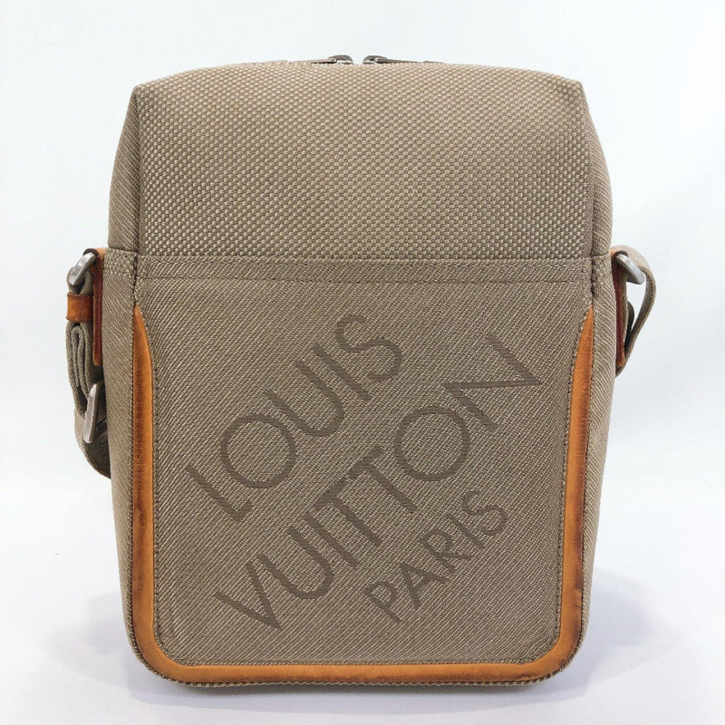 LOUIS VUITTON Shoulder Bag M93041 Sitadan Damier Jean Canvas khaki mens Used - JP-BRANDS.com