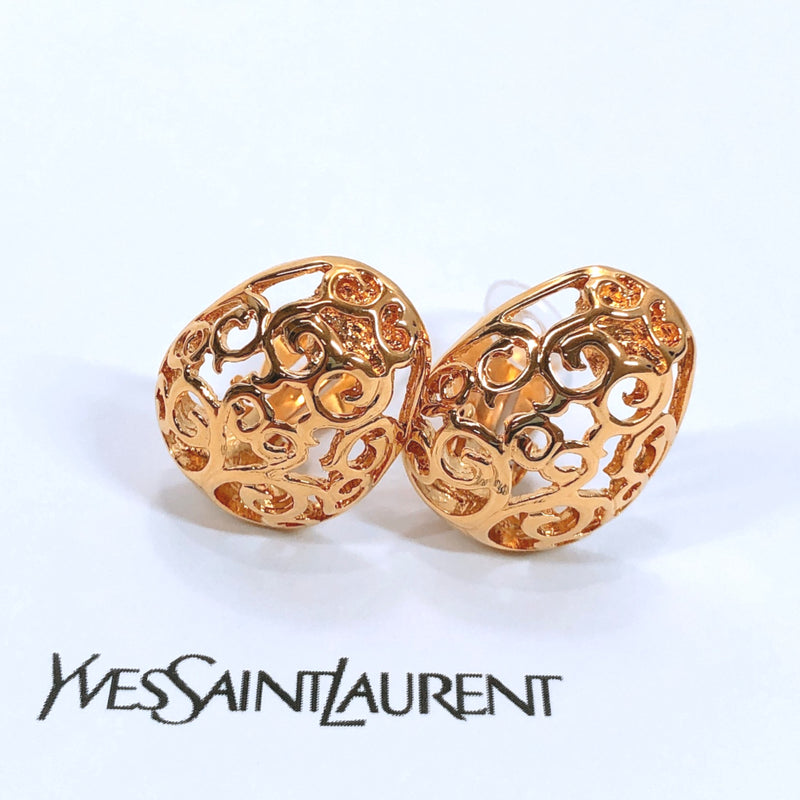YVES SAINT LAURENT Earring metal gold Women Used