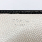 PRADA purse punching leather white Women Used