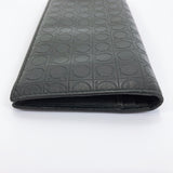 Salvatore Ferragamo purse 669413/01 Gancinipattern leather black mens Used