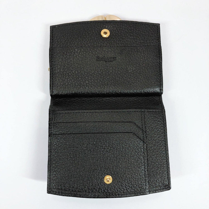 Burberrys wallet Gamaguchi leather black Women Used - JP-BRANDS.com