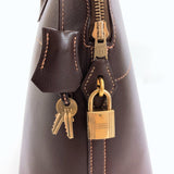 HERMES Handbag Bolide 35 Box calf Brown □BCarved seal Women Used - JP-BRANDS.com