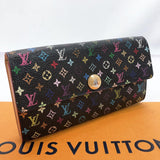 LOUIS VUITTON purse M60273 Portefeiulle Sarah Monogram multicolor black Women Used - JP-BRANDS.com