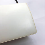 BALLY Handbag vintage leather white black Women Used - JP-BRANDS.com