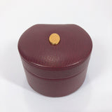 CARTIER Other accessories Jewelry case Must Line leather wine-red Women Used - JP-BRANDS.com