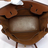 HERMES Handbag Birkin 35 Ardenne/Gold Hardware Brown □BCarved seal Women Used - JP-BRANDS.com