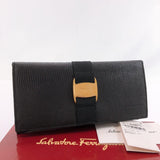 Salvatore Ferragamo purse Vala leather black Women Used - JP-BRANDS.com