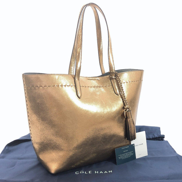 COLE HAAN Tote Bag CHR11580 leather gold Women Used - JP-BRANDS.com