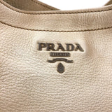 PRADA Shoulder Bag one belt leather white Women Used - JP-BRANDS.com