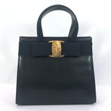 Salvatore Ferragamo Handbag BA214178 Vala leather Navy Women Used - JP-BRANDS.com
