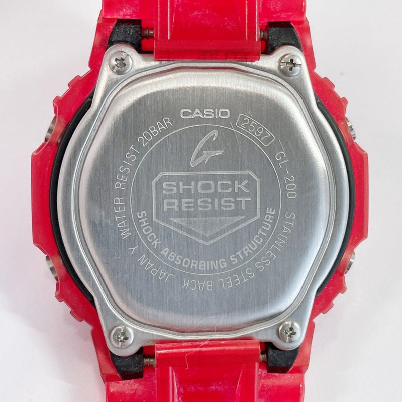 CASIO Watches GL-200-4AJF G shock G-LIDE Synthetic resin Red mens Used - JP-BRANDS.com