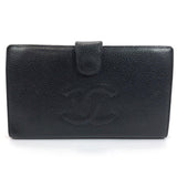 CHANEL purse A13498 COCO Mark purse with a clasp Matt caviar skin black Women Used - JP-BRANDS.com