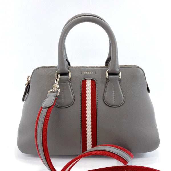 BALLY Handbag DAINTY 2WAY leather gray Red Women Used - JP-BRANDS.com