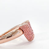 LOUIS VUITTON Ring M68195 Essential V Strass metal 12 gold pink Women Used