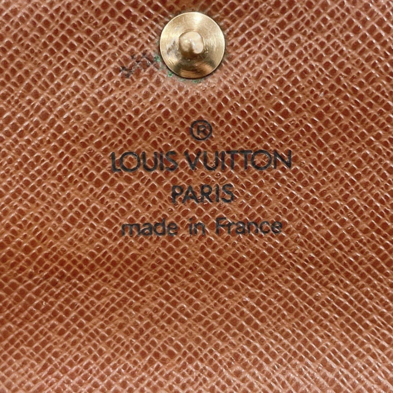 Authentic Louis Vuitton Monogram Porte Tresor Etui Papier Purse