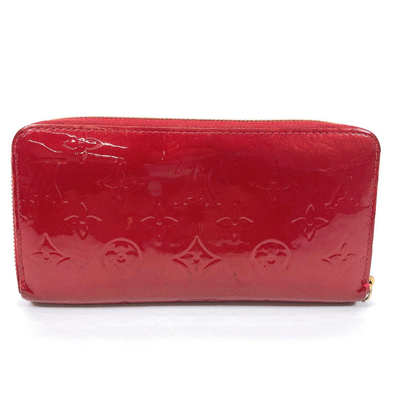 LOUIS VUITTON purse M91981 Zippy wallet Monogram Vernis Red gold Women Used - JP-BRANDS.com