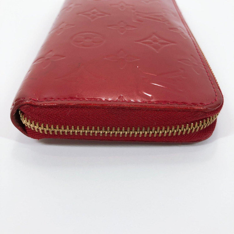 LOUIS VUITTON purse M91981 Zippy wallet Monogram Vernis Red gold Women –