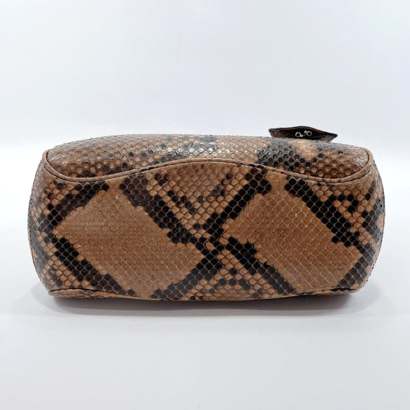 GUCCI Handbag 331828 Ready lock Python Brown Women Used - JP-BRANDS.com