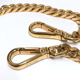 FENDI Shoulder strap Strap you Chain leather black gold Women Used - JP-BRANDS.com
