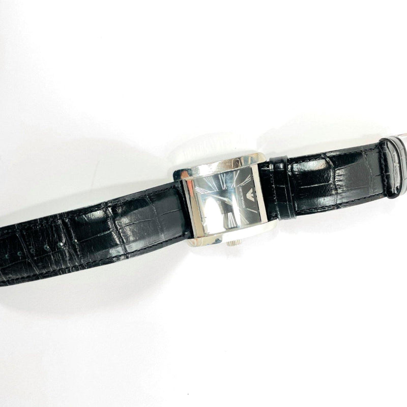 Emporio Armani Watches AR-0180 quartz Stainless Steel/leather Silver black mens Used - JP-BRANDS.com
