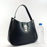 Salvatore Ferragamo Shoulder Bag AU-21 Gancini leather Black Women Used