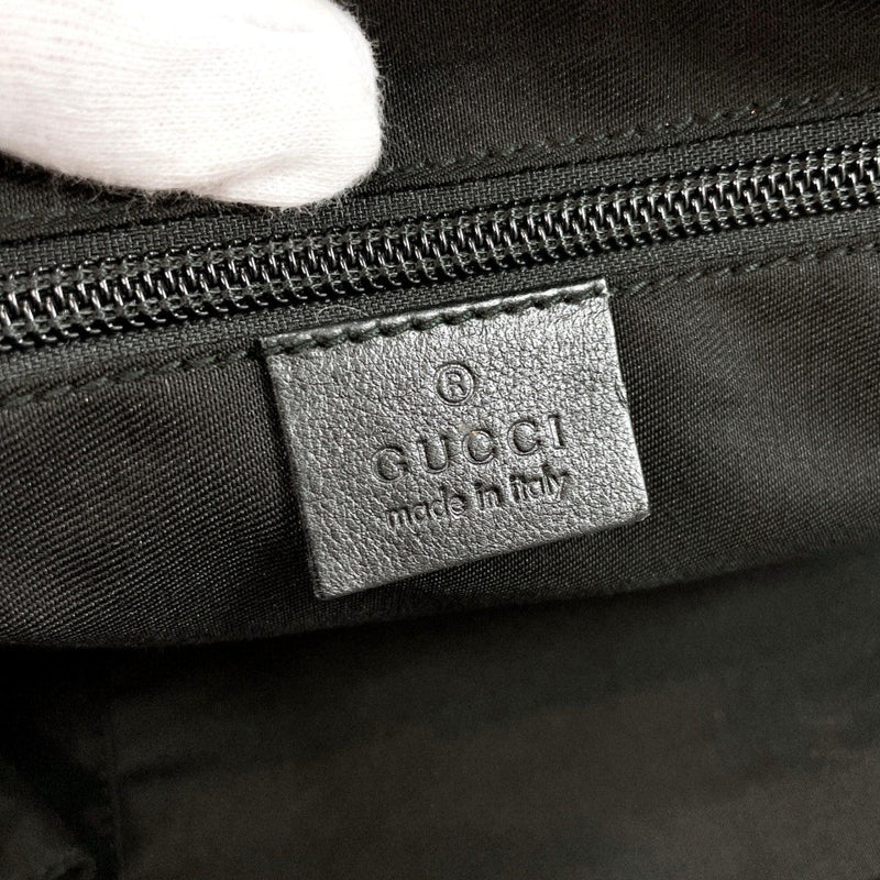 GUCCI Tote Bag 131230 GG crystal gray black Women Used - JP-BRANDS.com