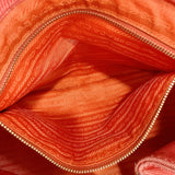 PRADA Tote Bag Canapa L canvas Orange Women Used