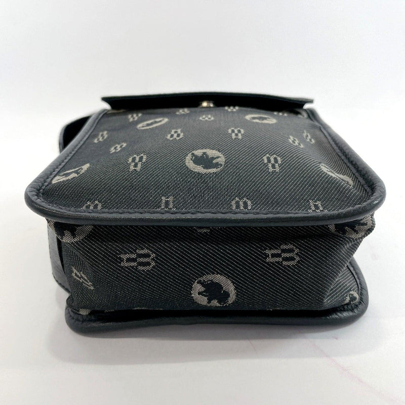 HUNTING WORLD Shoulder Bag Shoulder pouch Nylon/leather Navy mens Used - JP-BRANDS.com