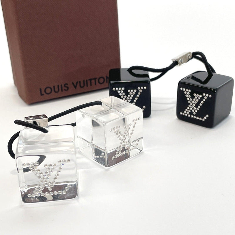 LOUIS VUITTON Other fashion goods Hair cube Set of 2 Synthetic resin Black clear Women Used - JP-BRANDS.com